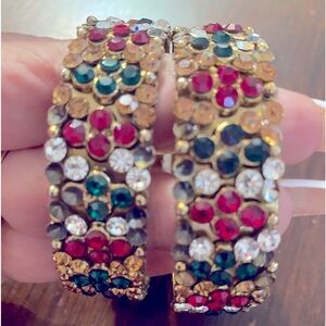 2 Lovely multiple rhinestones bracelets
